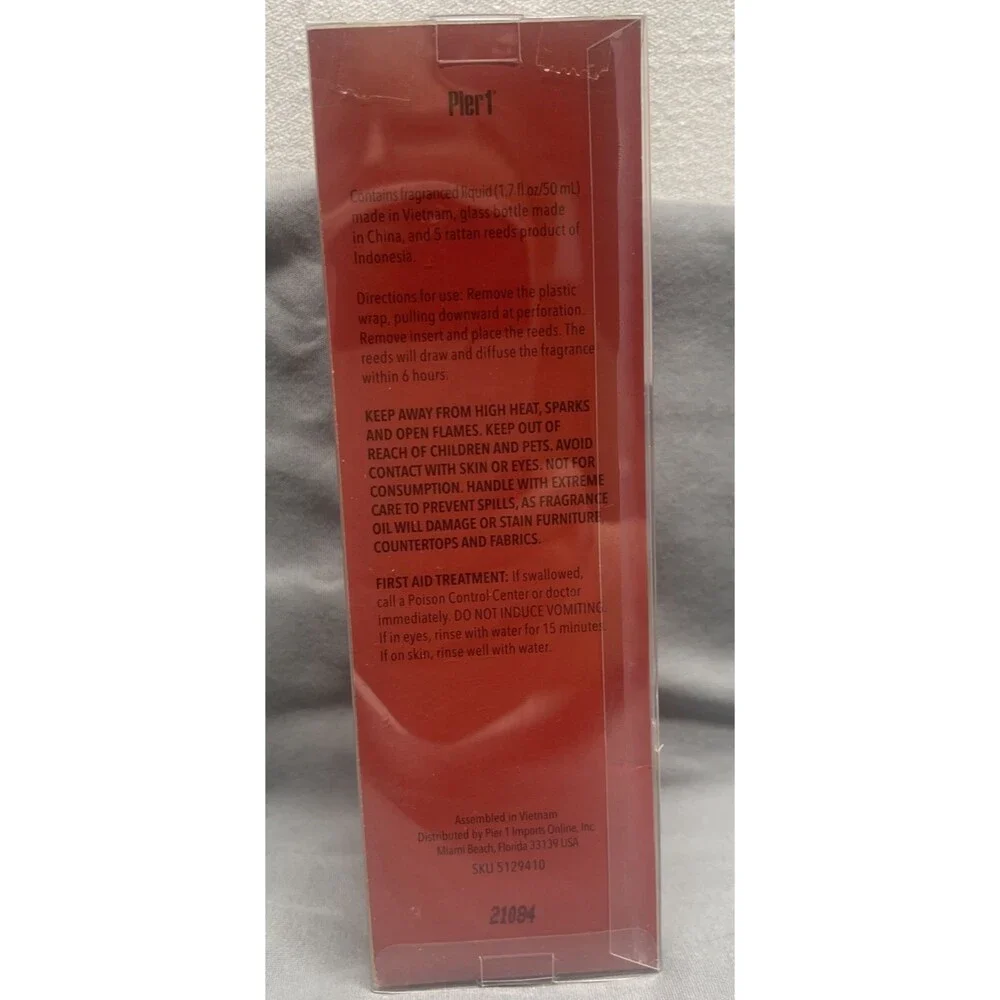 Pier 1 Watermelon Zing Reed Diffuser Aromatherapy Fragrance Discontinued NIB New